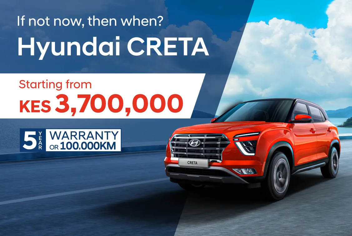 Get the Hyundai Creta from KES 3,700,000